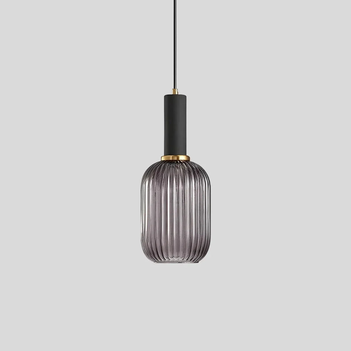 flairel Nordic Vintage Glass Striped Pendeant Light
