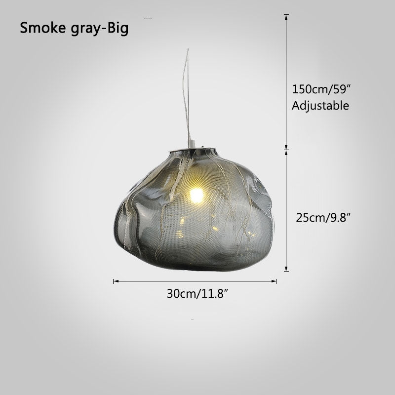 flairel Light Luxury Cloud Shape Glass Pendant Light