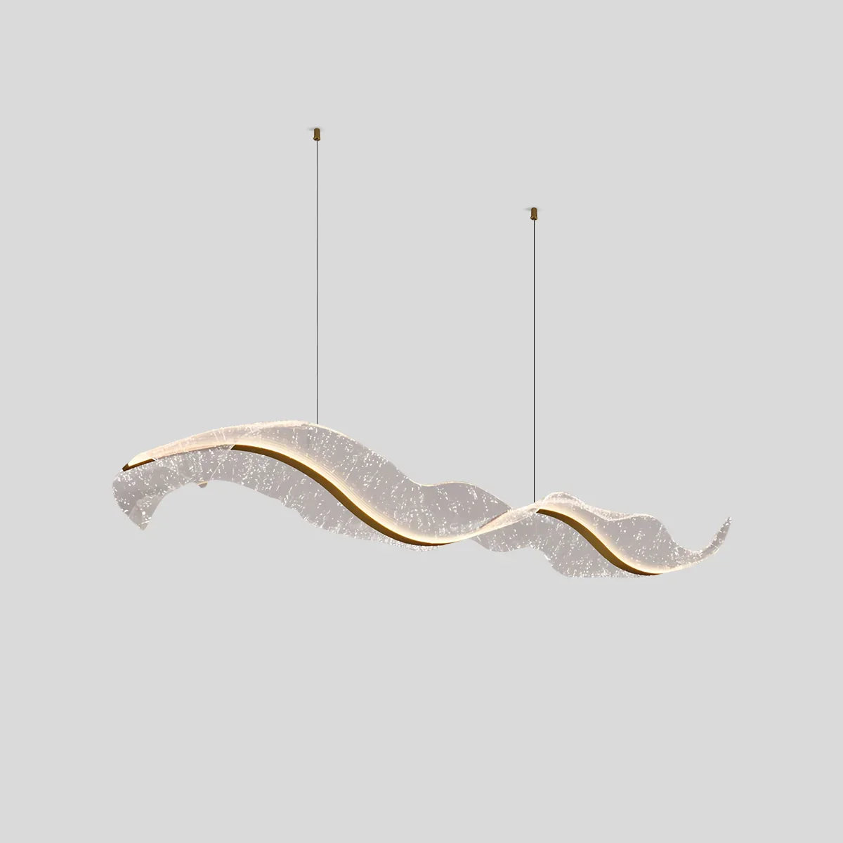 flairel Modern LED Wave Acrylic Chandelier