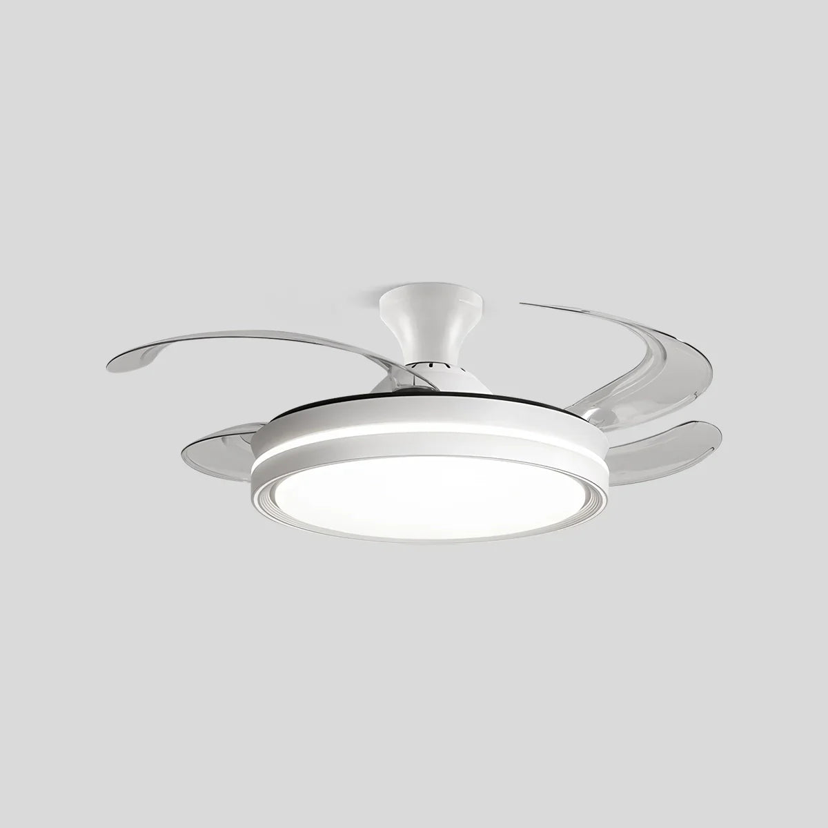 flairel Modern Silent Remote Control Ceiling Fan with Light