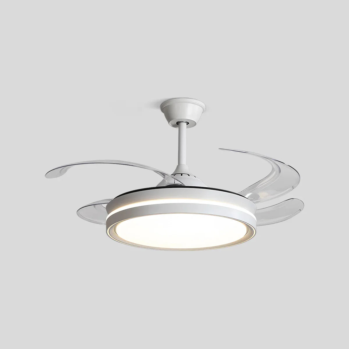 flairel Modern Silent Remote Control Ceiling Fan with Light