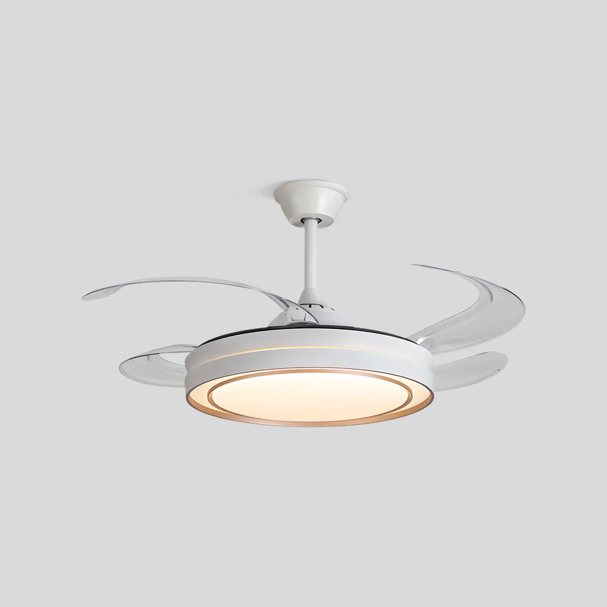 flairel Modern Round Ceiling Fan Light with Remote Control