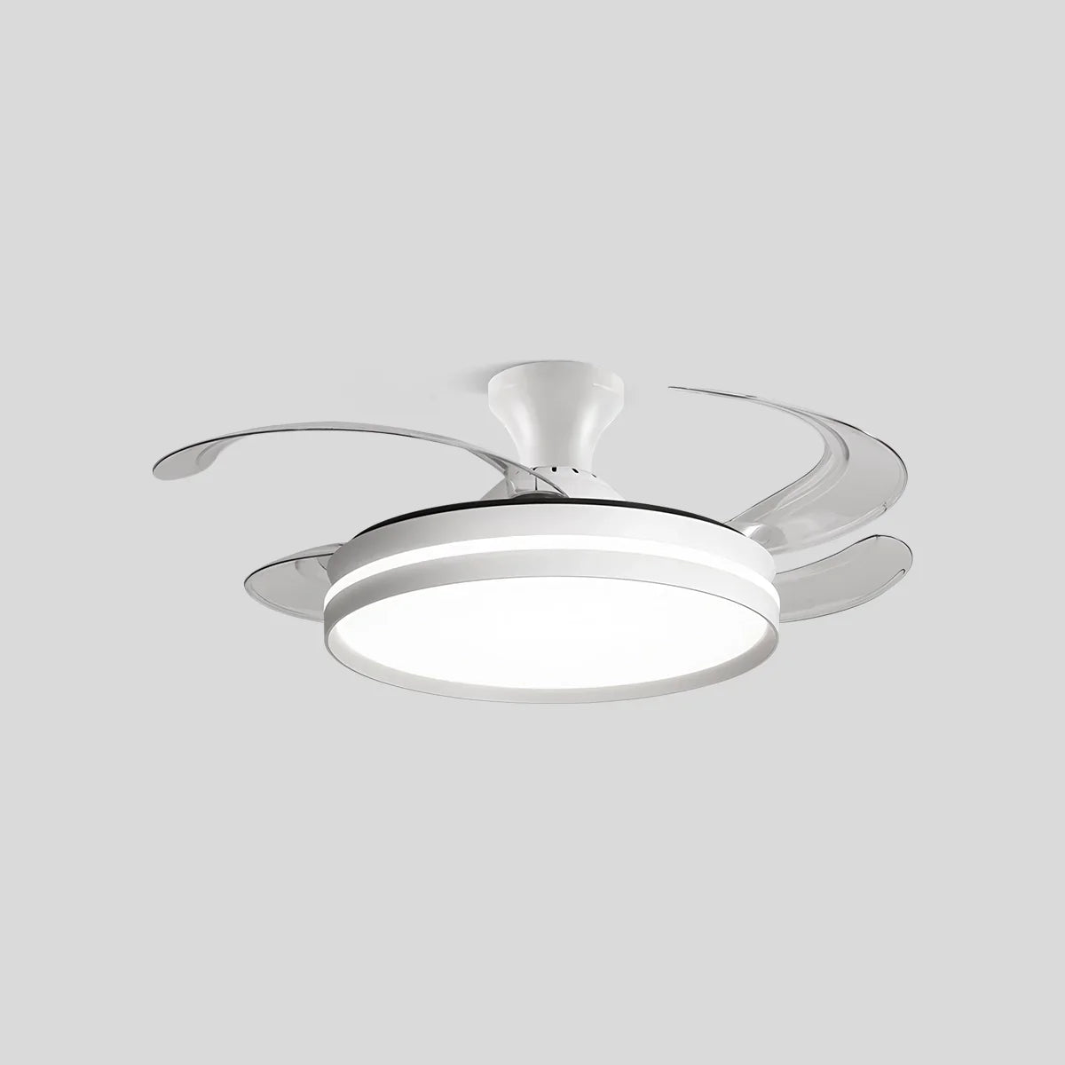 flairel Modern Silent Remote Control Ceiling Fan with Light