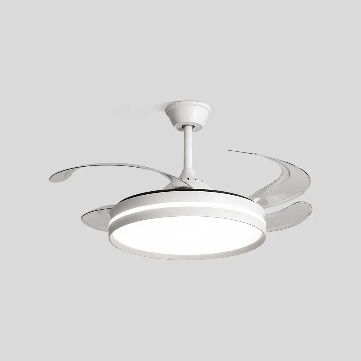 flairel Modern Silent Remote Control Ceiling Fan with Light