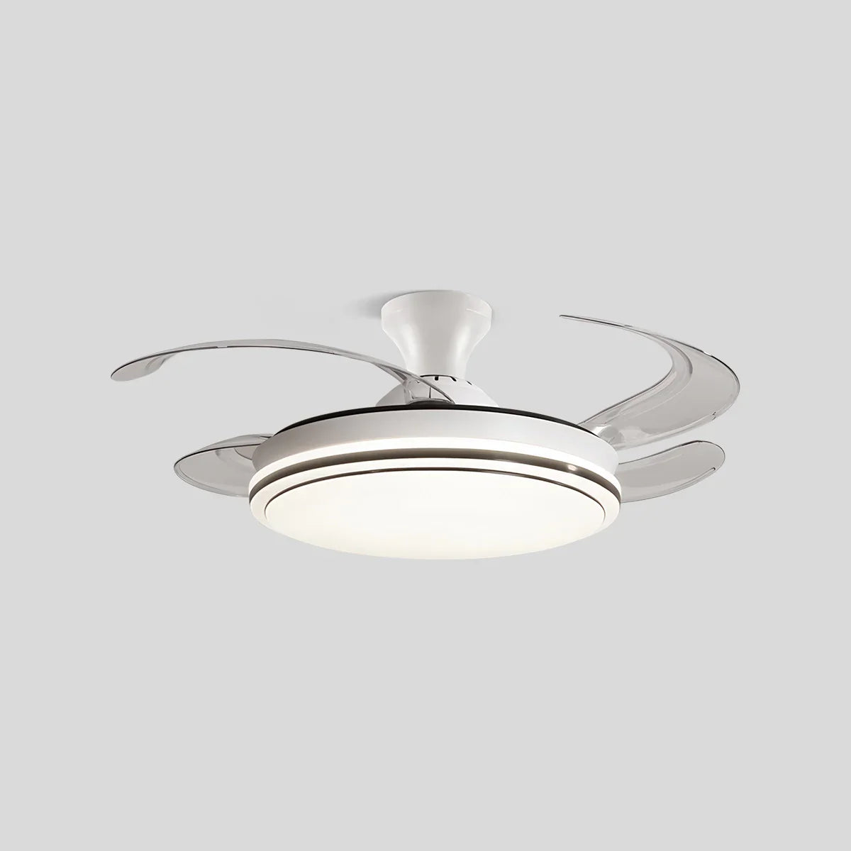 flairel Modern Remote Control Ceiling Fan with LED Light