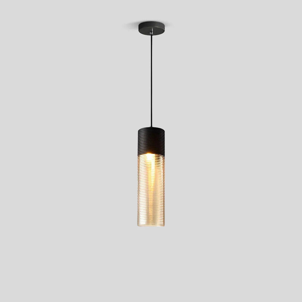 flairel Industrial Style Glass Pendant Light for Kitchen