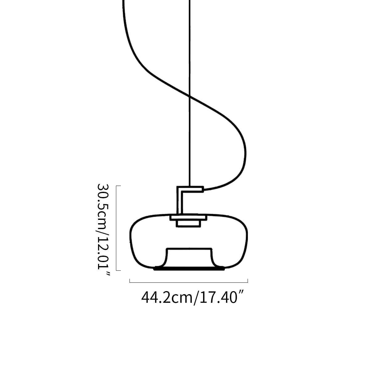 flairel Nordic Minimalist Glass Pendant Light