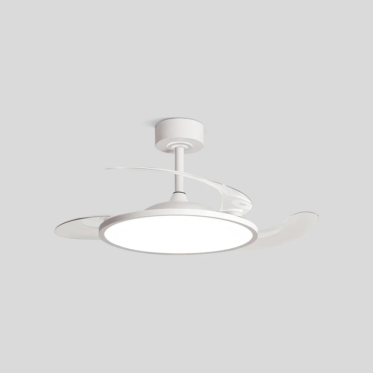 flairel Silent Remote Control White Ceiling Fan Light