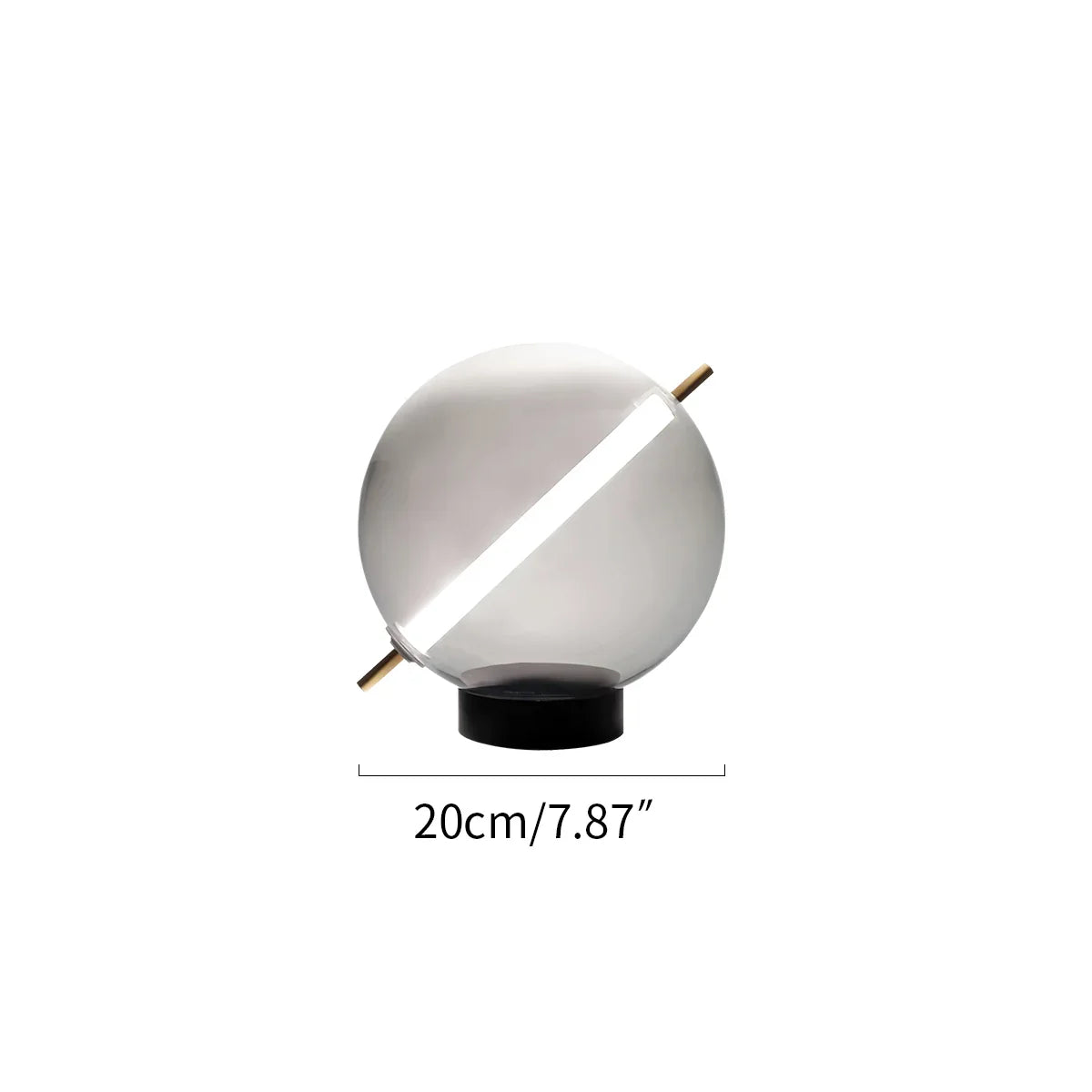 flairel Nordic Round Glass Pendant & Table Light