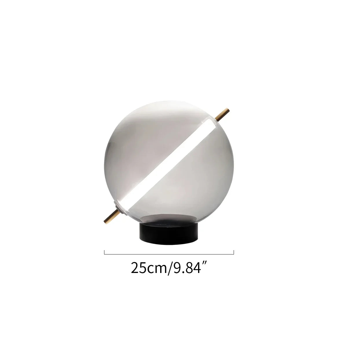 flairel Nordic Round Glass Pendant & Table Light