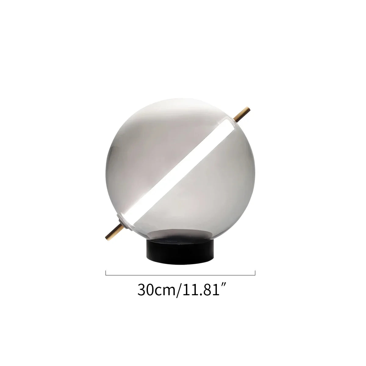 flairel Nordic Round Glass Pendant & Table Light
