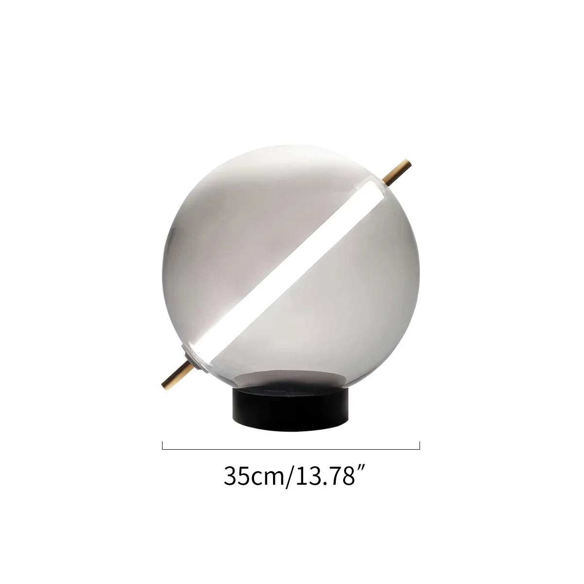 flairel Nordic Round Glass Pendant & Table Light