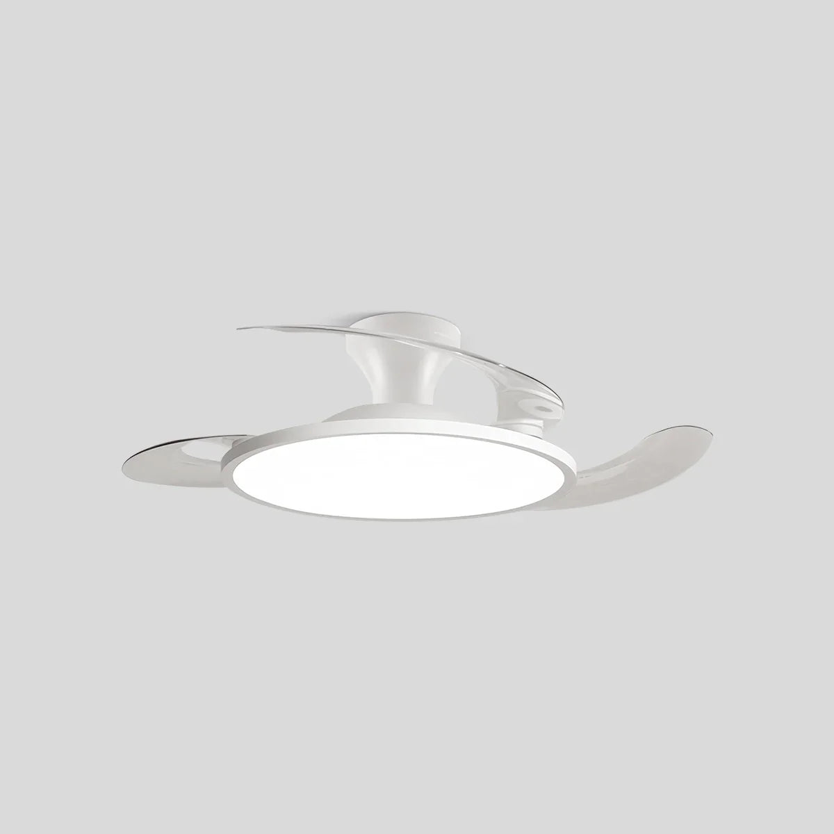 flairel Silent Remote Control White Ceiling Fan Light