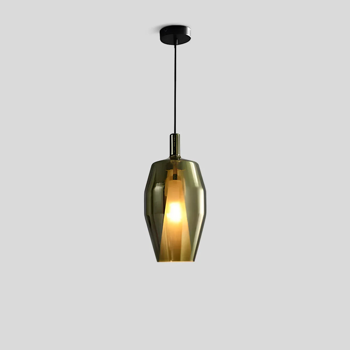 flairel Modern Minimalist LED Glass Pendant Light for Kitchen