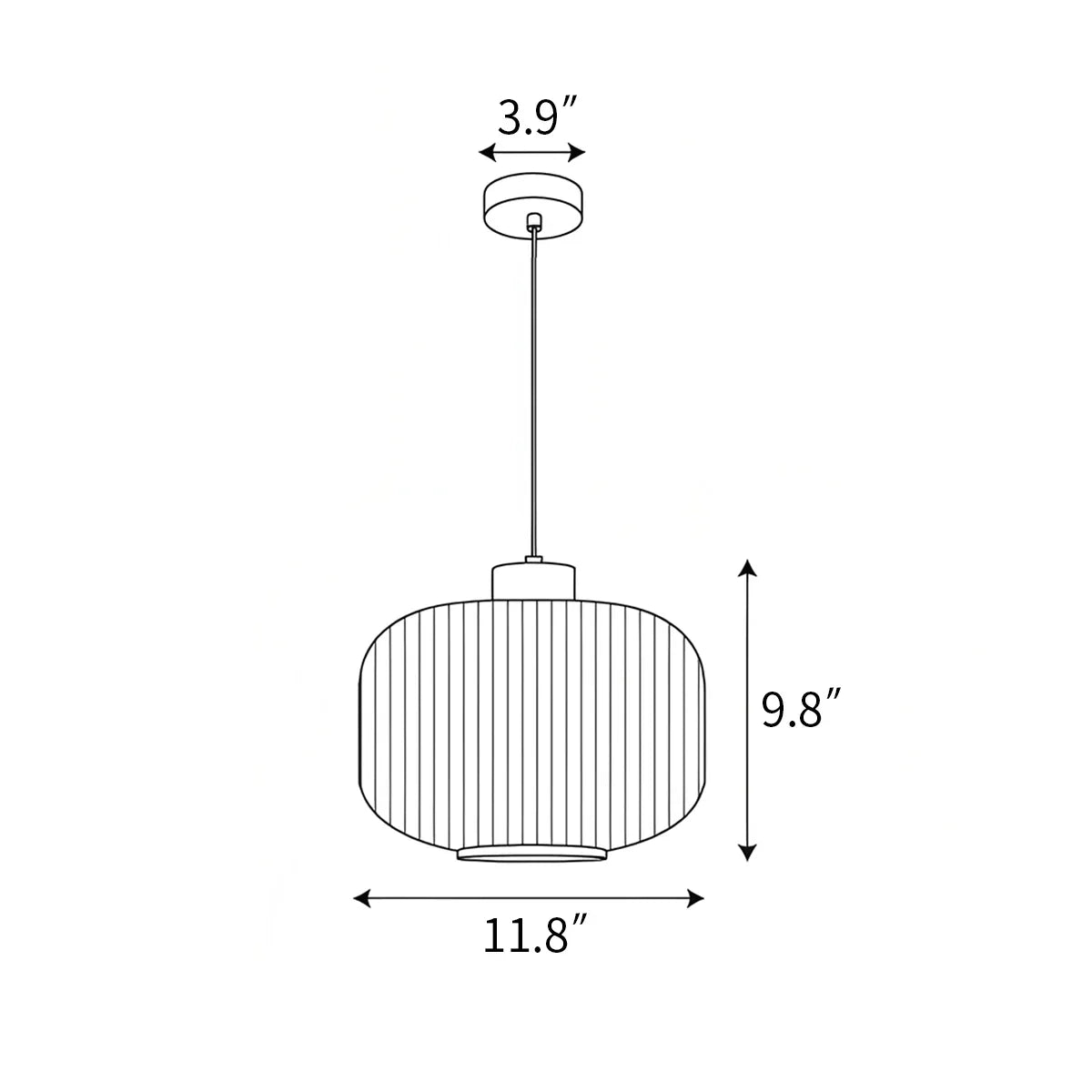 flairel Rime Pendant Lamp for Dining Room