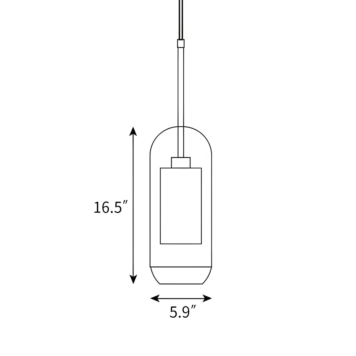 flairel Chiswick Glass Pendant Light for Kitchen Island