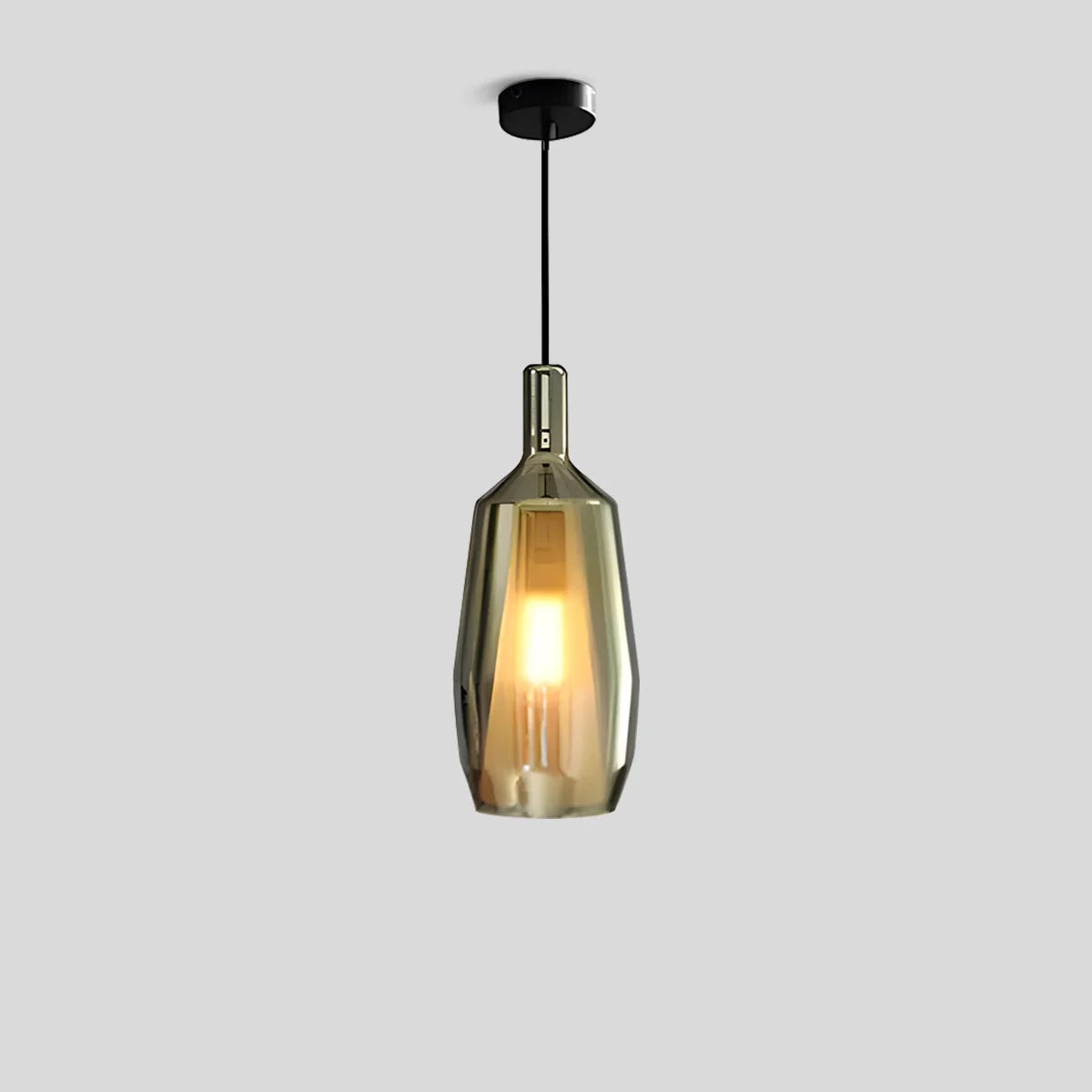 flairel Modern Minimalist LED Glass Pendant Light for Kitchen