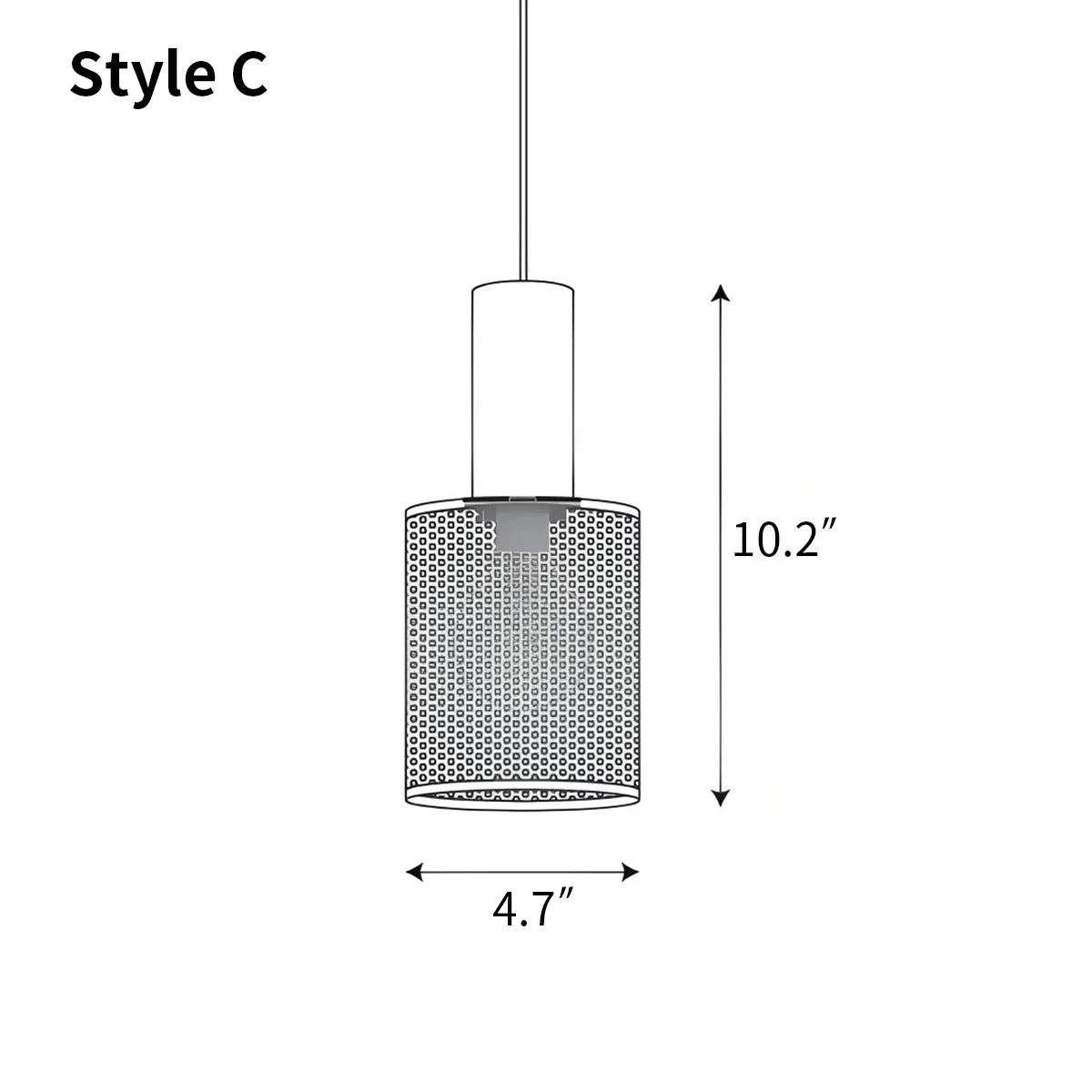 flairel Concrete Industry Pendant Lamp for Kitchen