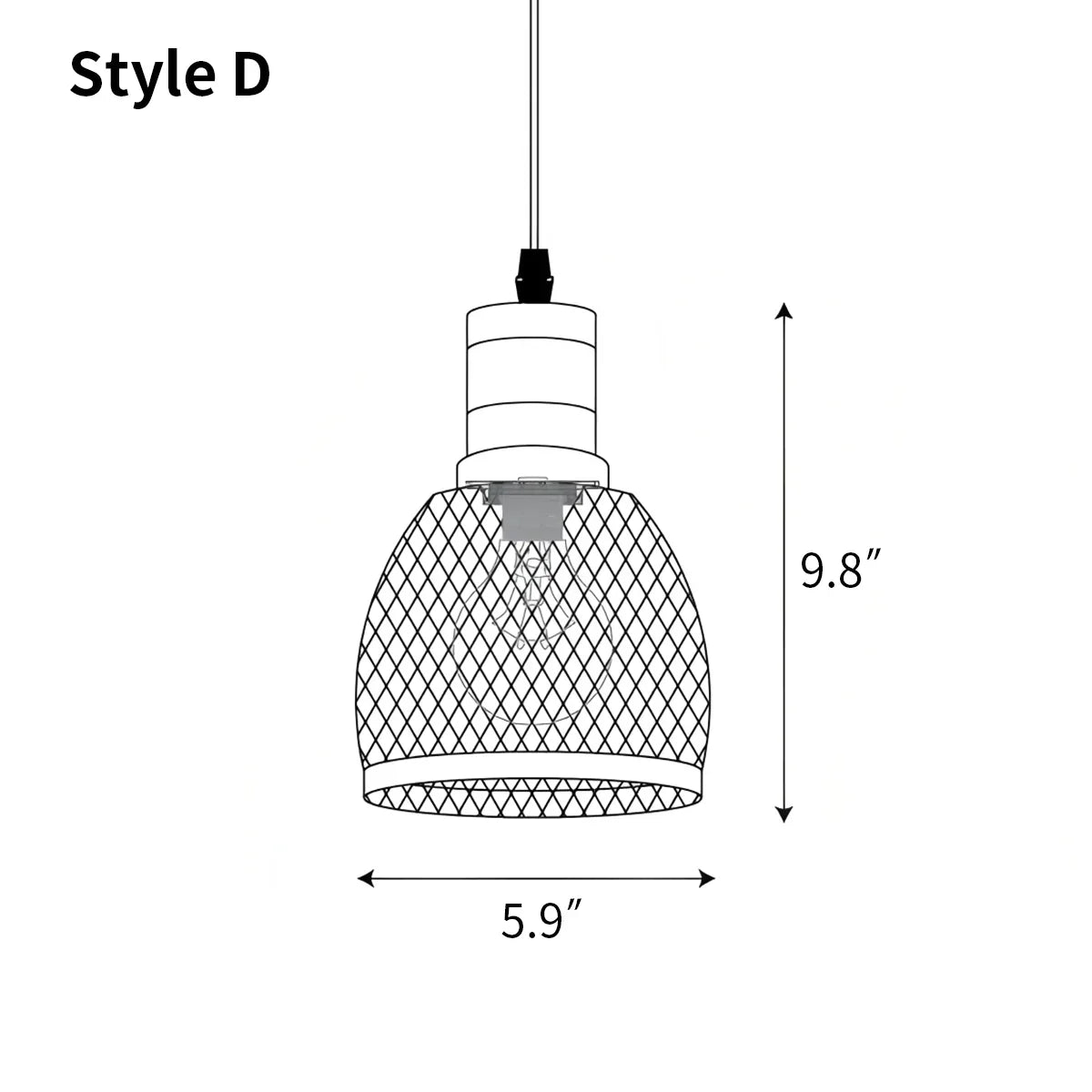 flairel Concrete Industry Pendant Lamp for Kitchen