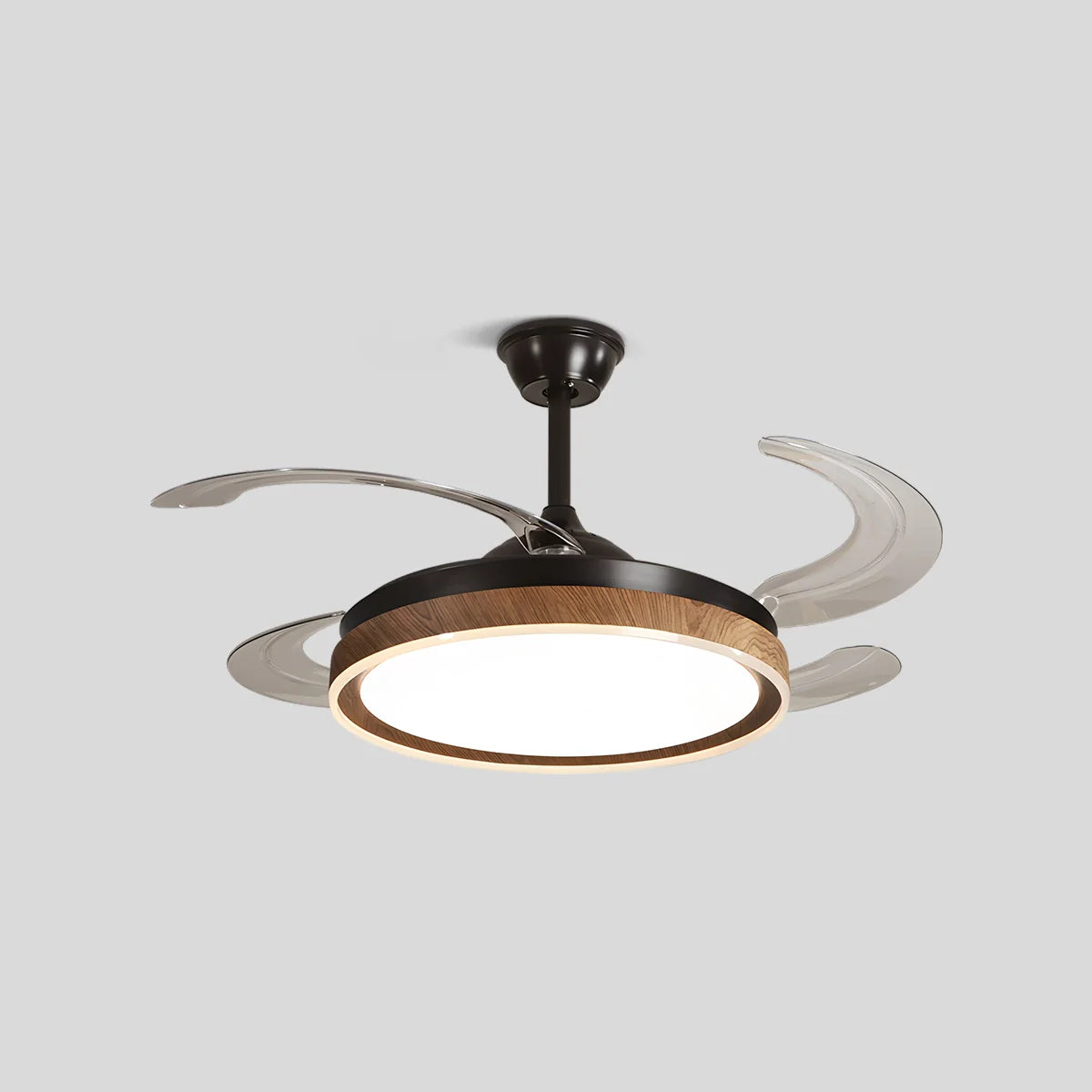 flairel Retractable Blade Ceiling Fan with Light