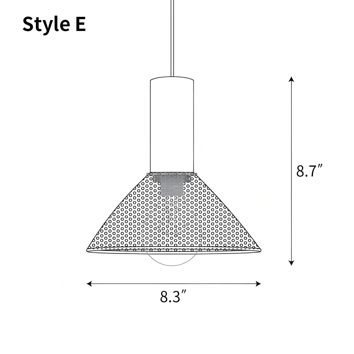flairel Concrete Industry Pendant Lamp for Kitchen