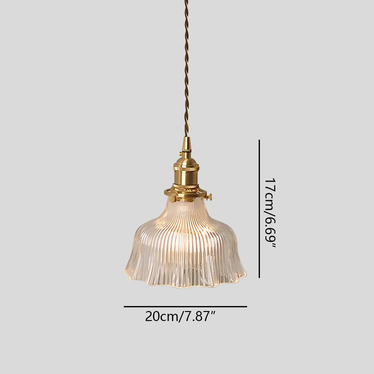 flairel Isabel Glass Pendant Light for Kitchen Island