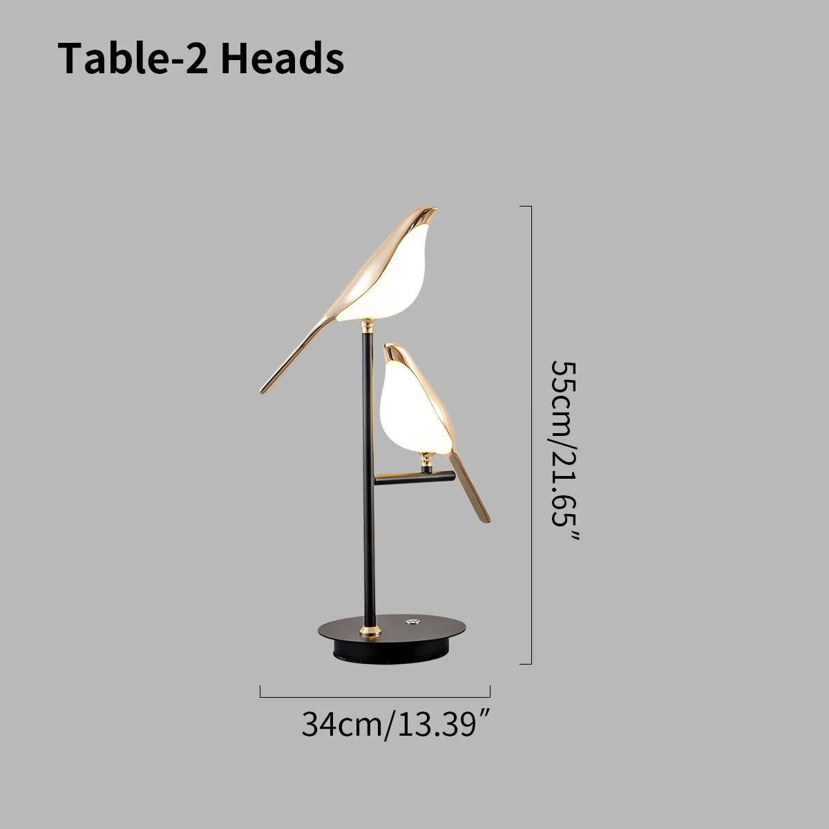 flairel Modern Gold Birds LED Chandelier
