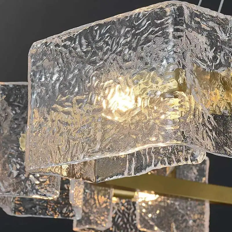 flairel Textured Glass Round Chandelier