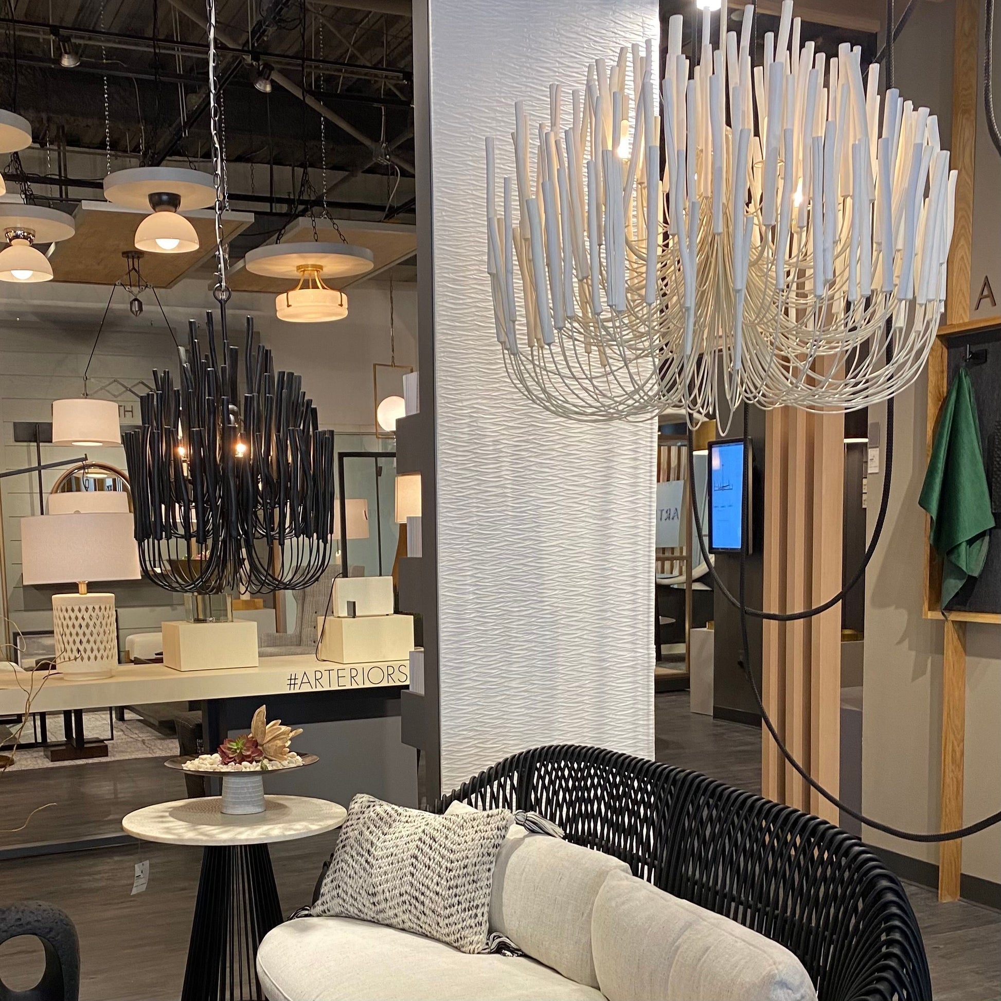 Modern Organic Twiggy Chandelier - Elegant Metal Branch Design Statement Lighting