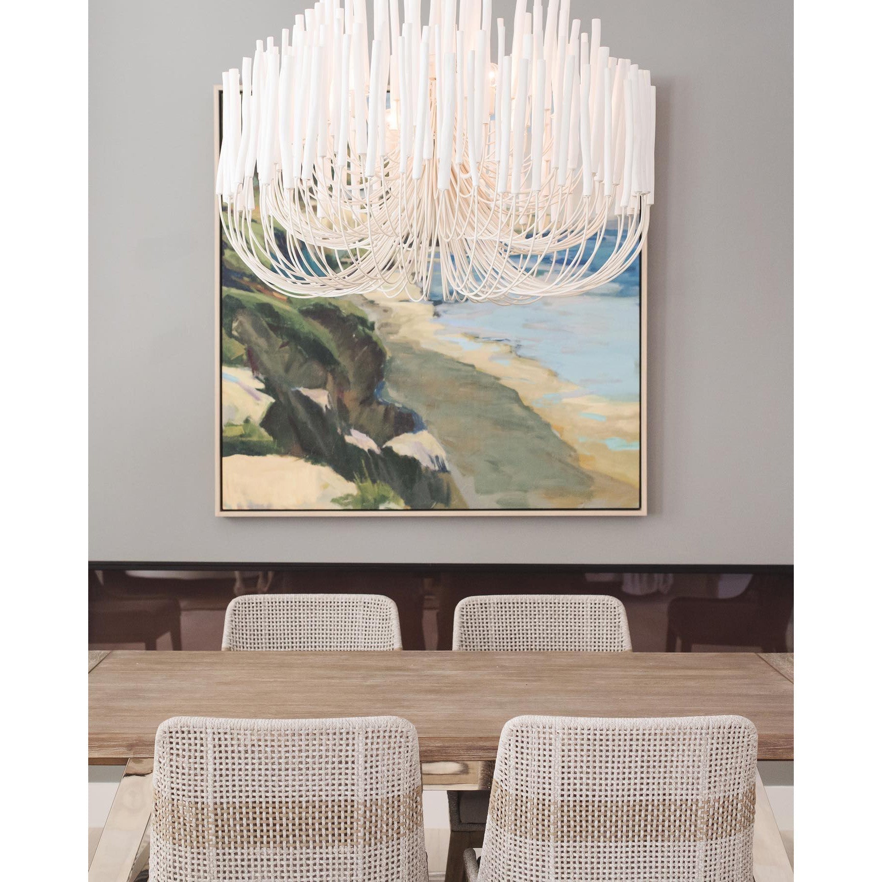 Modern Organic Twiggy Chandelier - Elegant Metal Branch Design Statement Lighting