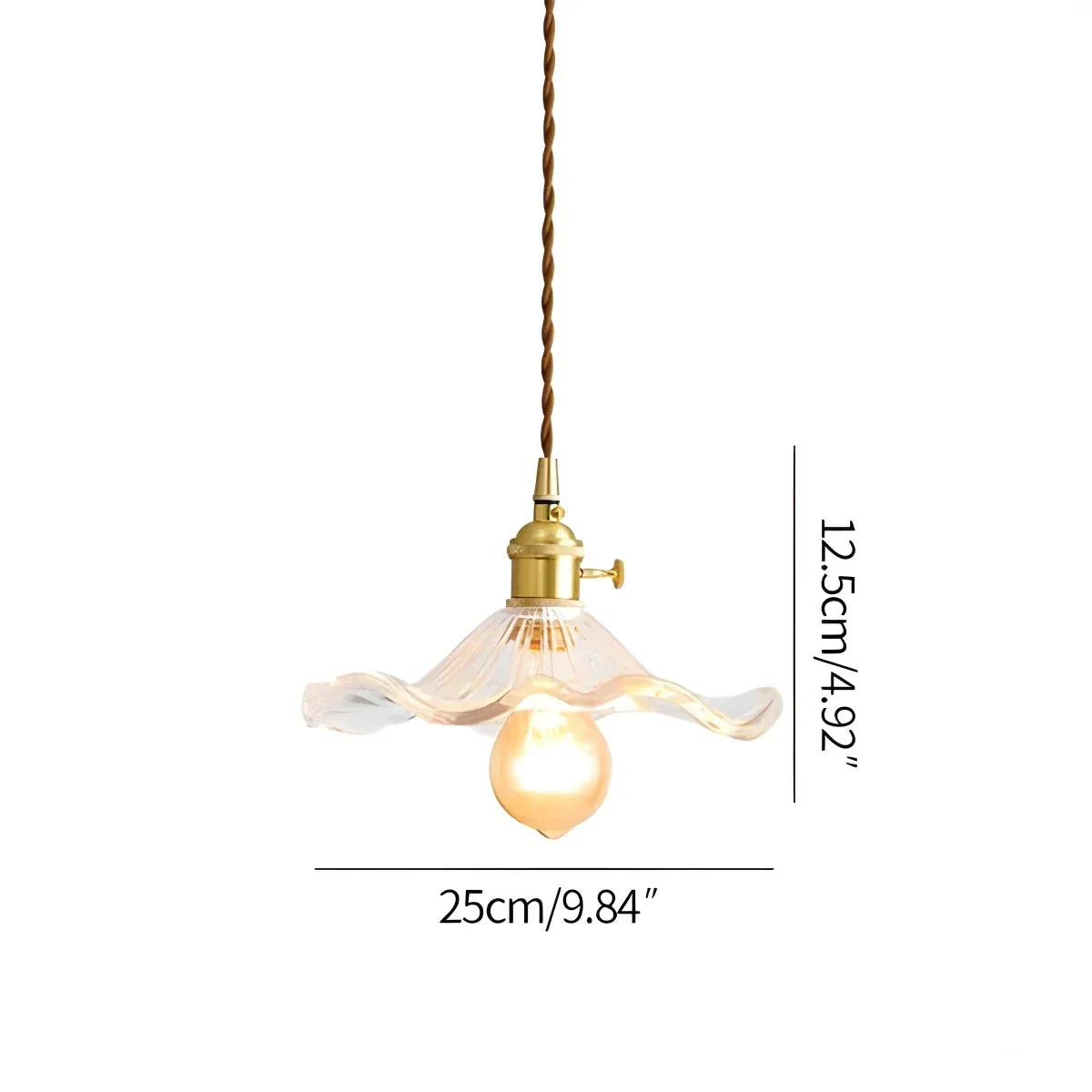 flairel Nordic Japanese Glass Chandelier for Living Room