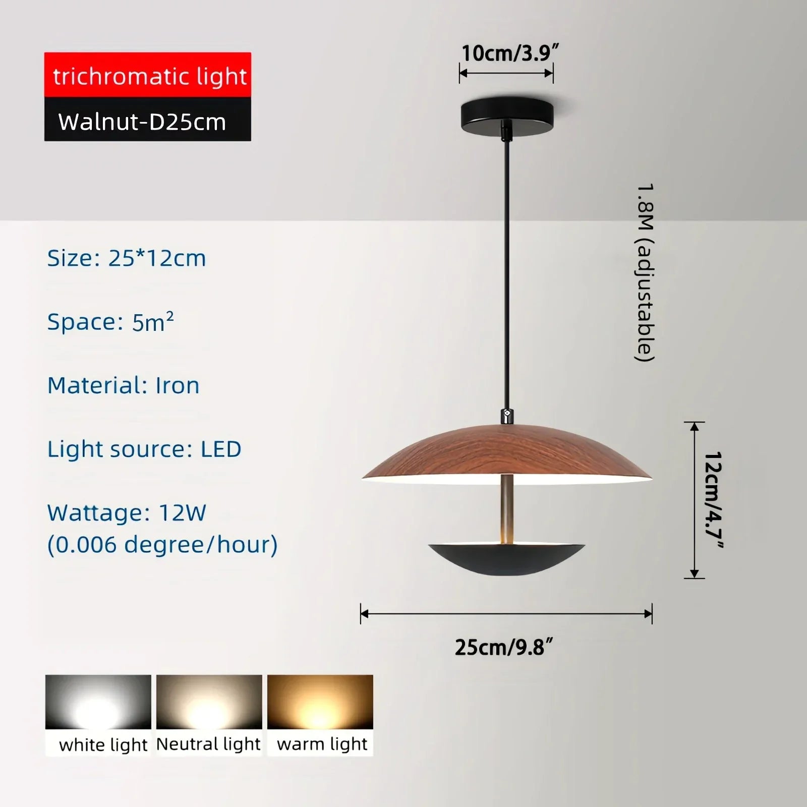 flairel UFO Wrought Iron Pendeant Light for Living Room