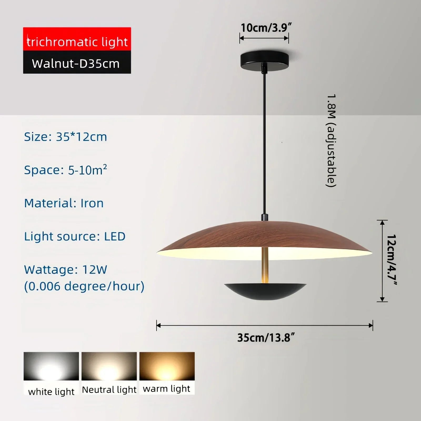 flairel UFO Wrought Iron Pendeant Light for Living Room