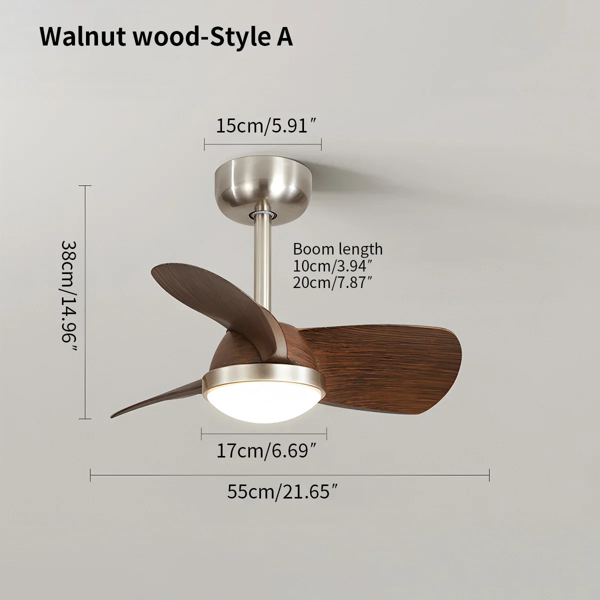 flairel Simple Ceiling Fan Light for Children's Room