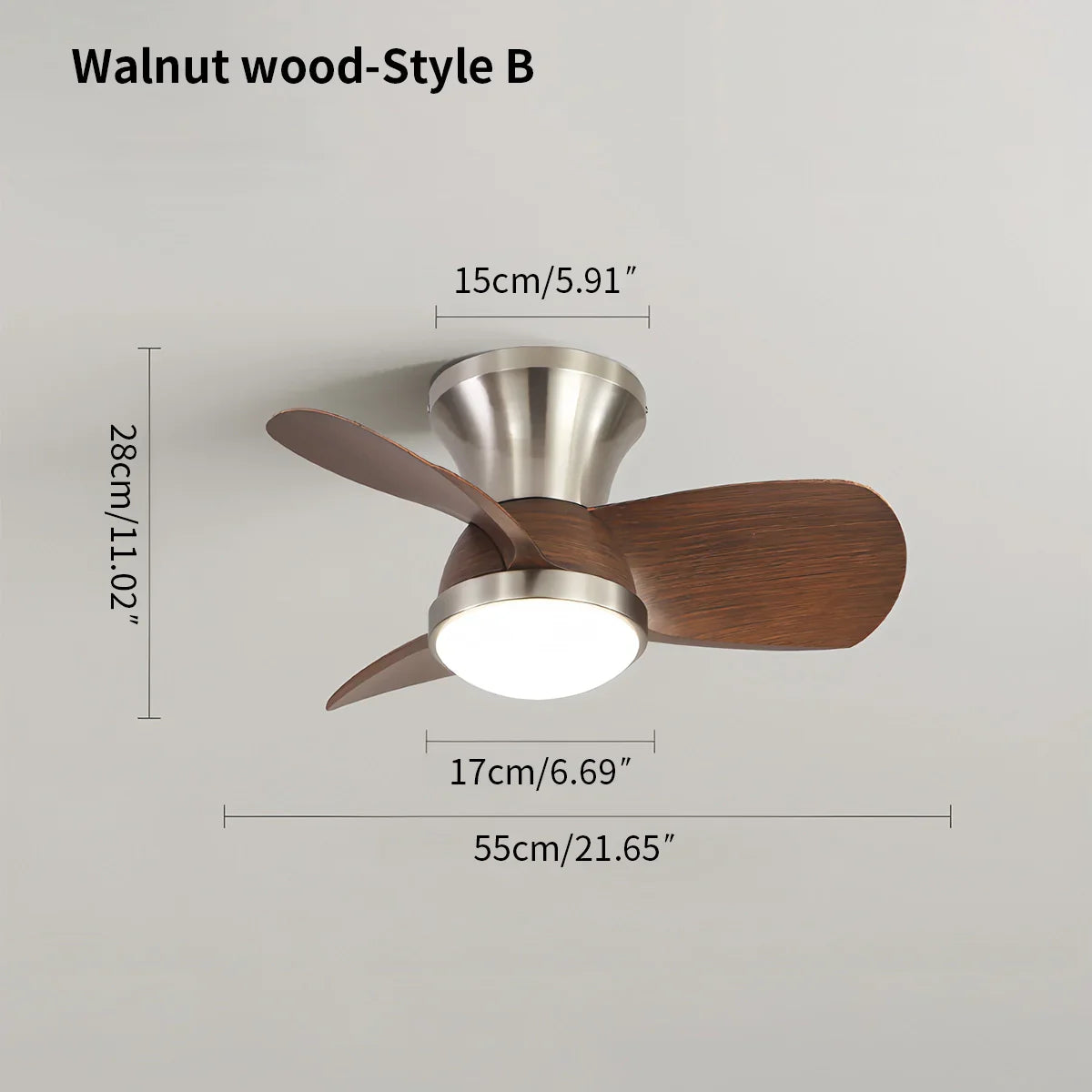 flairel Simple Ceiling Fan Light for Children's Room