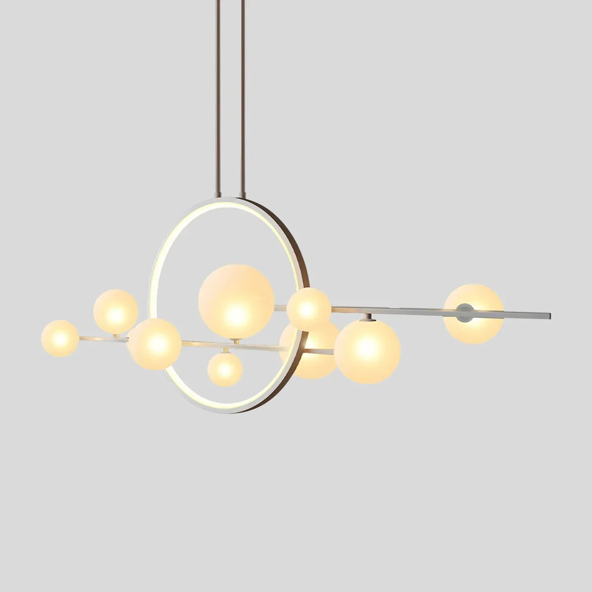 flairel Archipelago Modern Glass Ball Chandelier