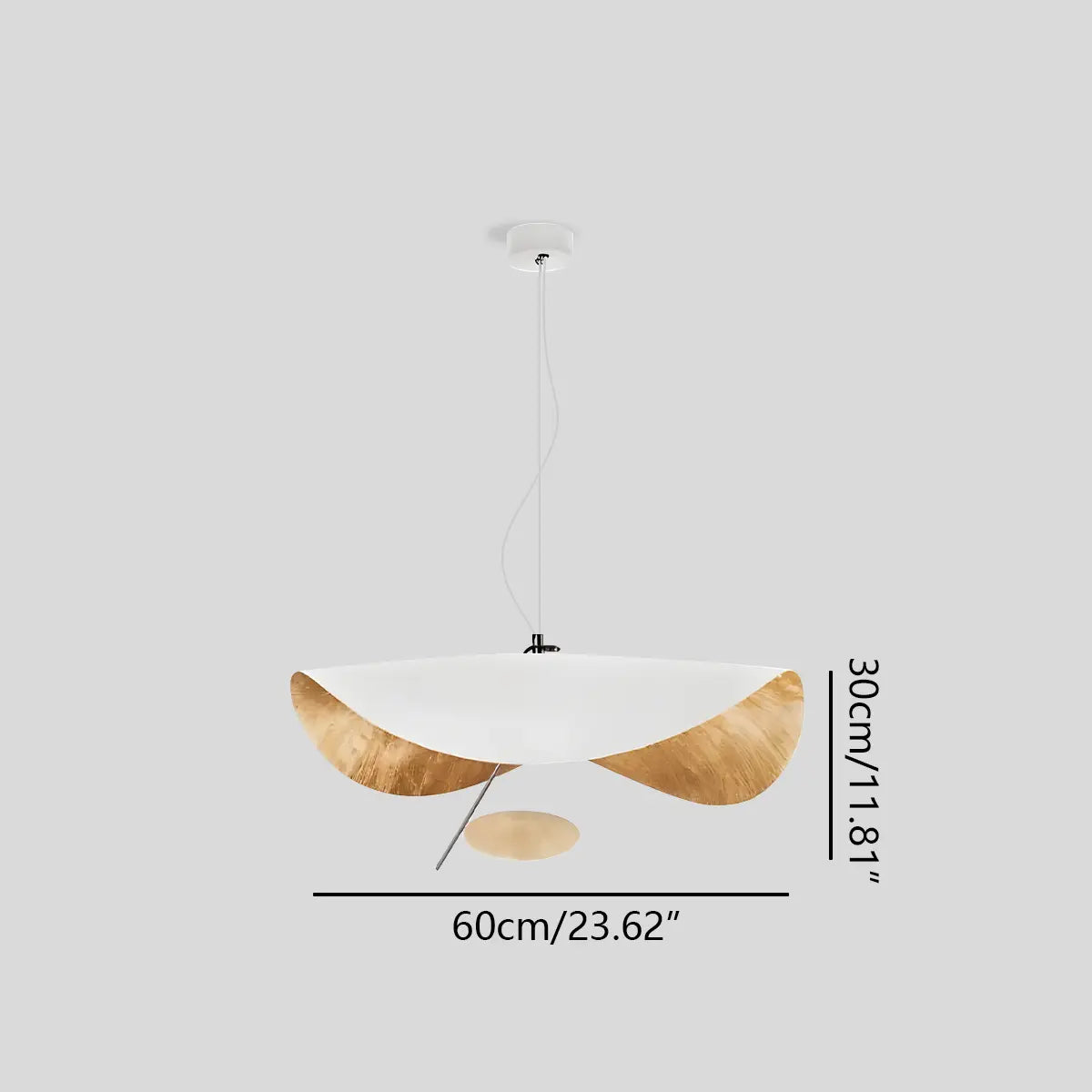 flairel Modern Sculptural Leaf Pendant Light