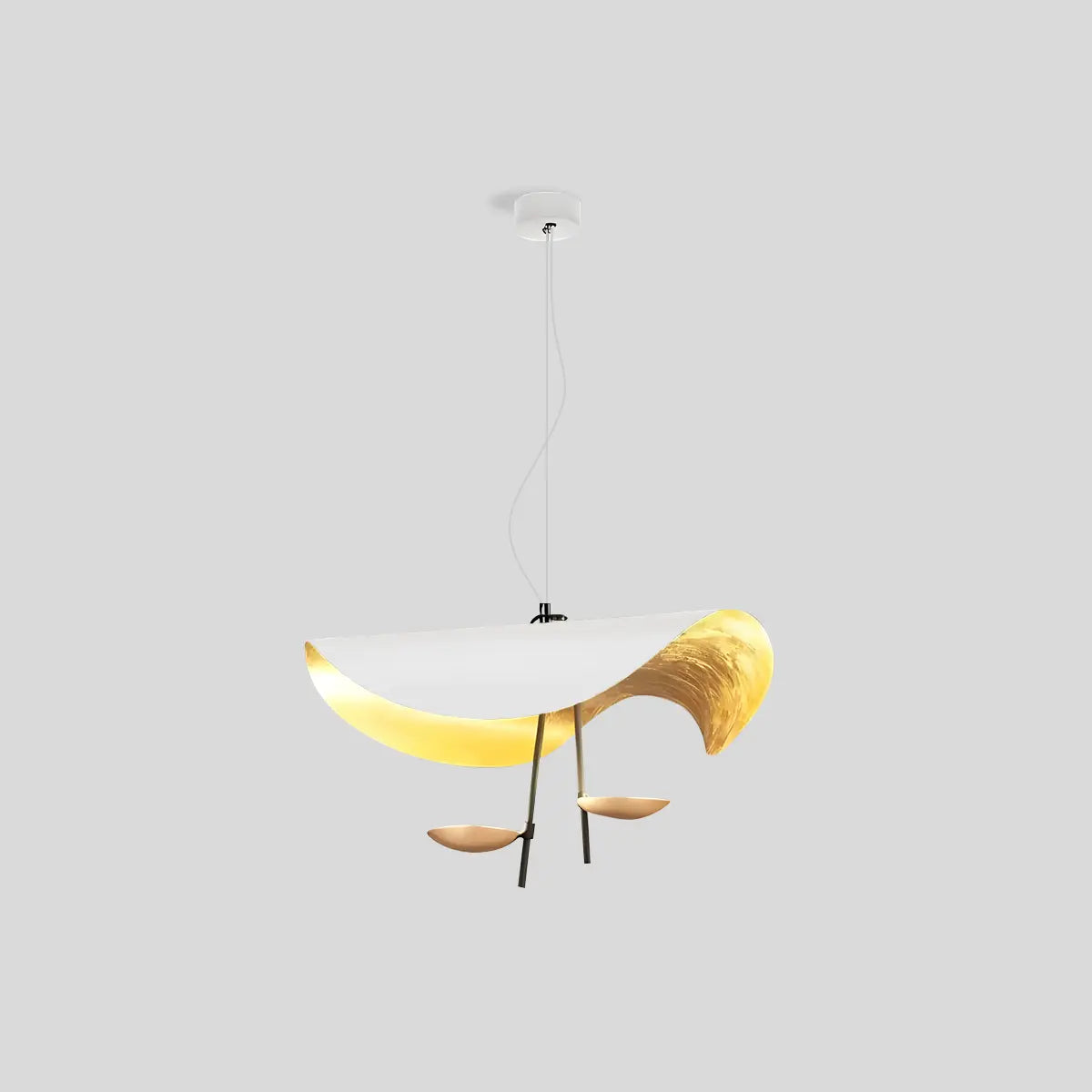 flairel Modern Sculptural Leaf Pendant Light