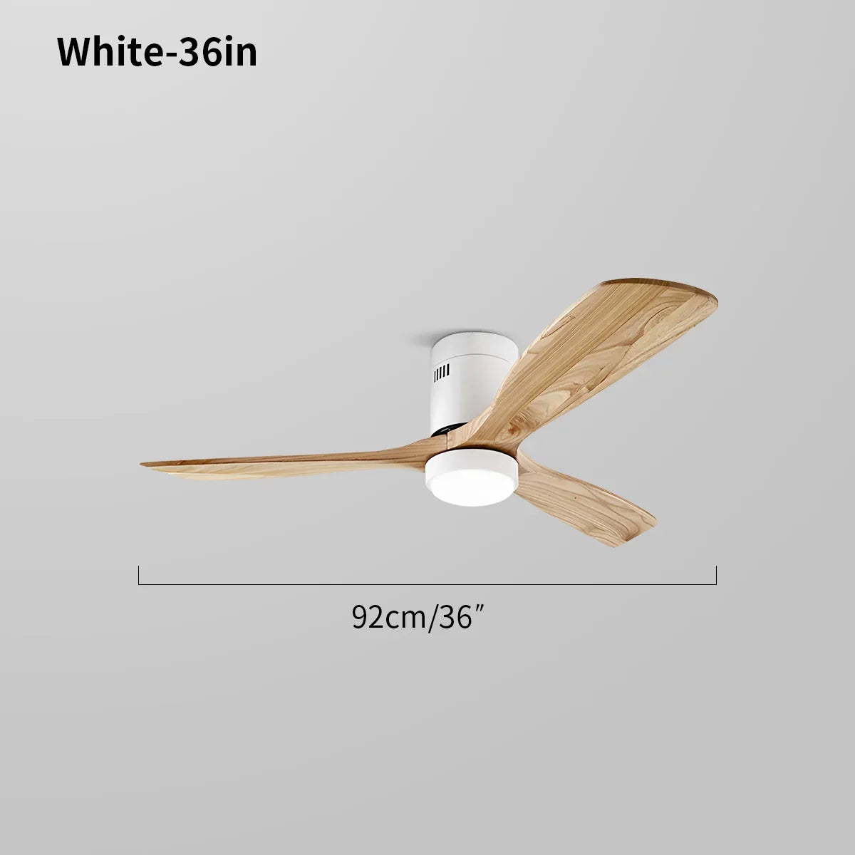 flairel Mid-century Modern Hugger Ceiling Fan Lamp