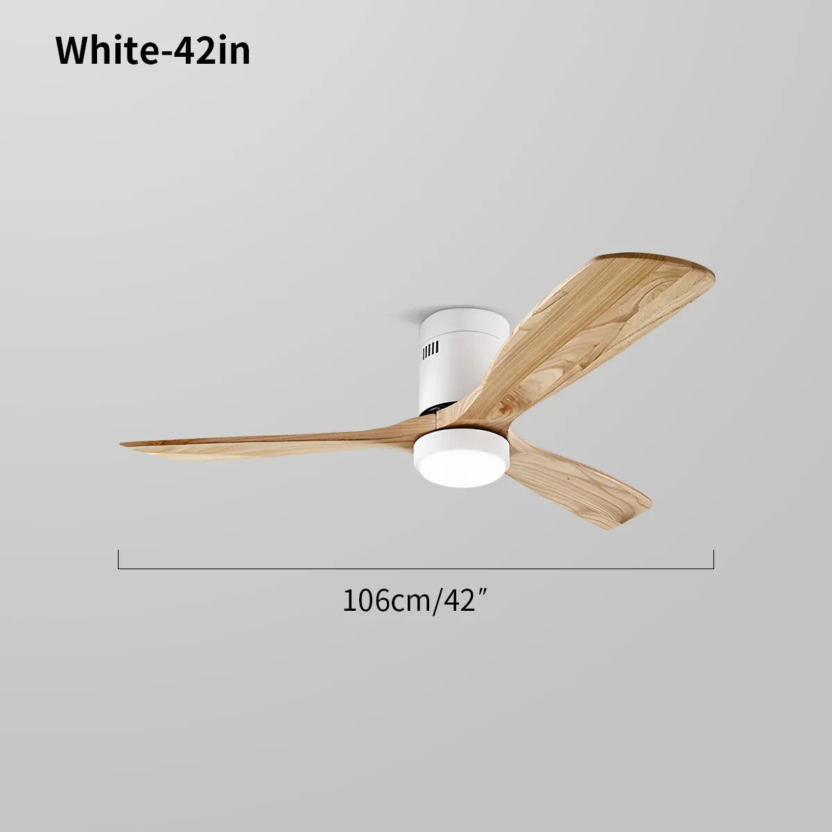 flairel Mid-century Modern Hugger Ceiling Fan Lamp