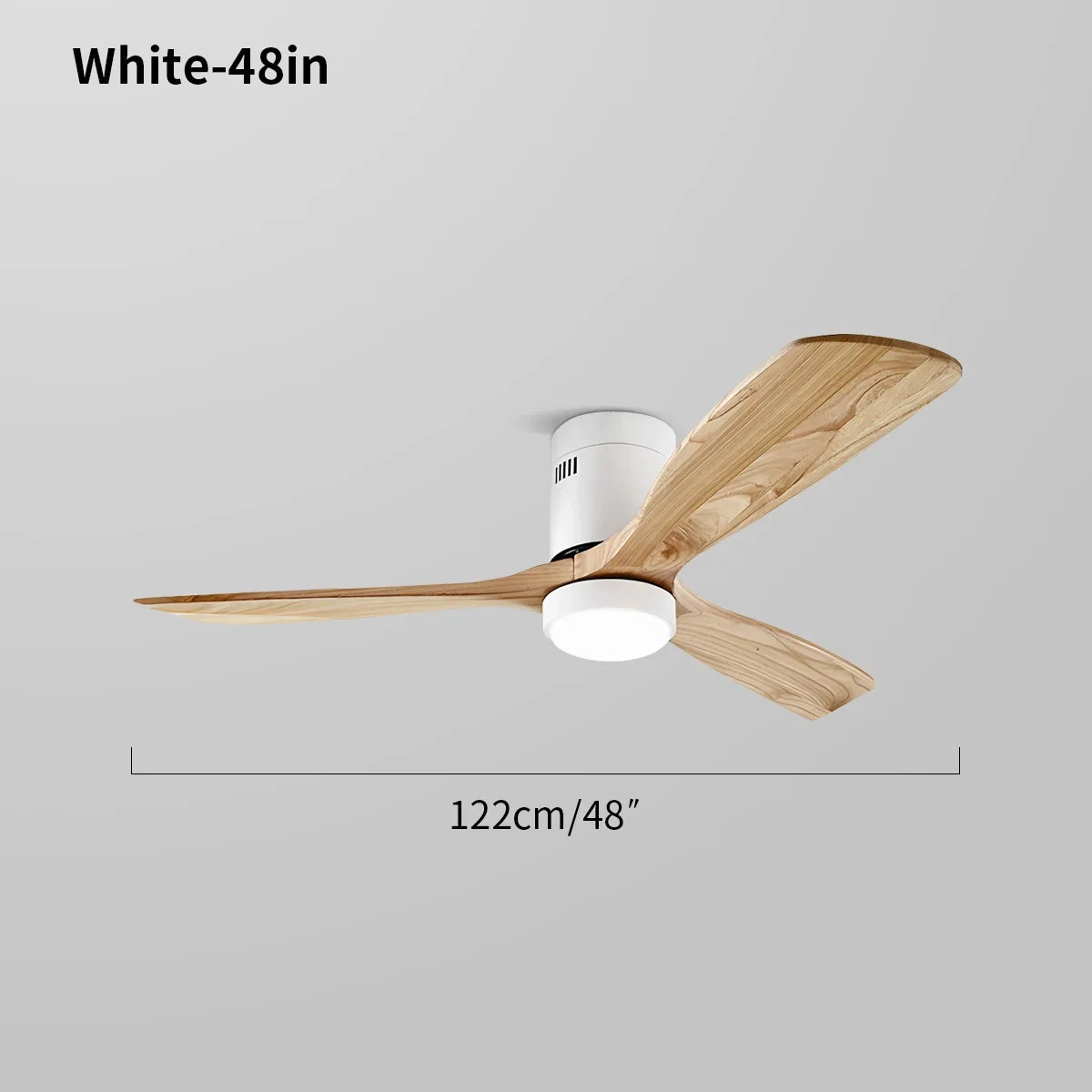 flairel Mid-century Modern Hugger Ceiling Fan Lamp