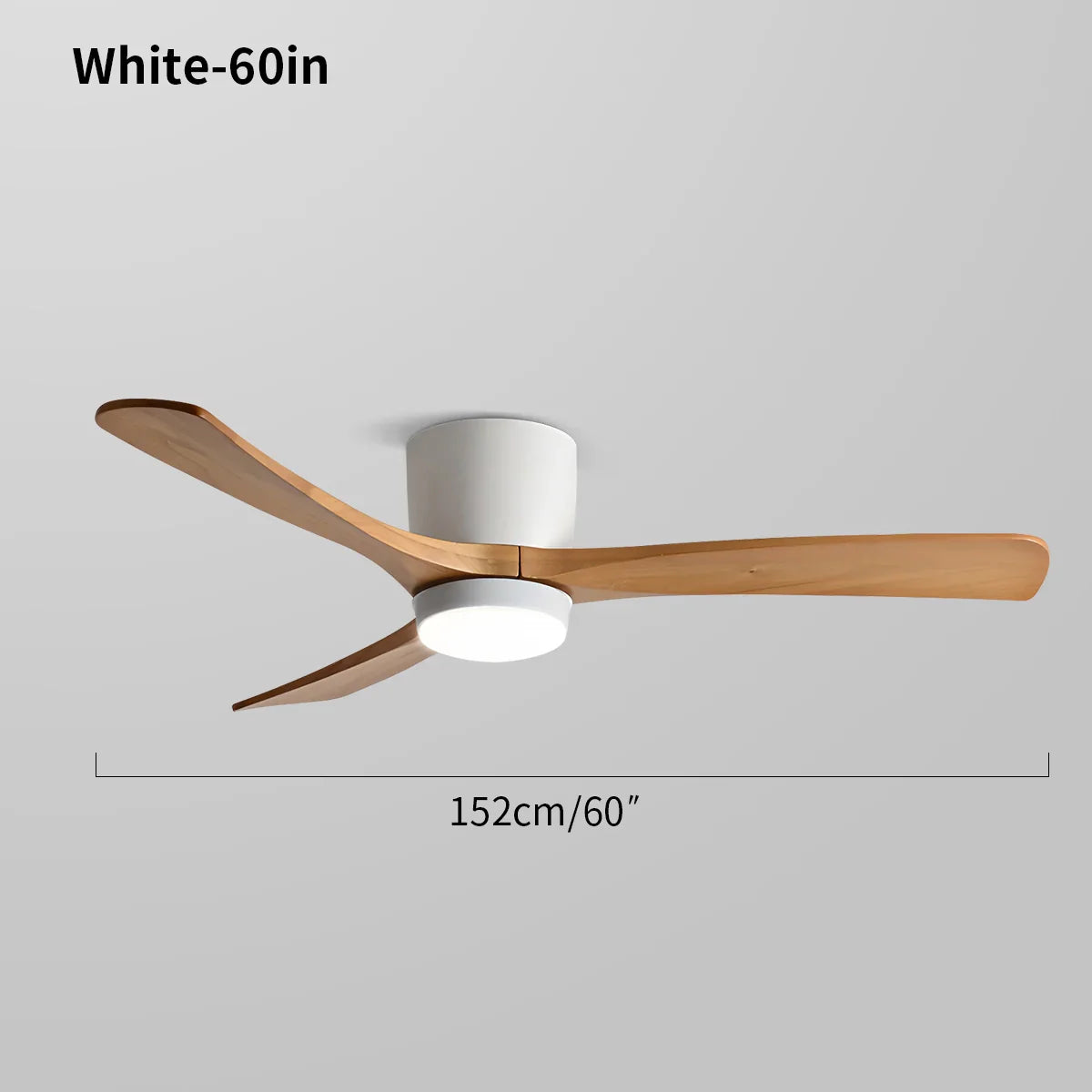 flairel Large Low Profile Ceiling Fan with Light