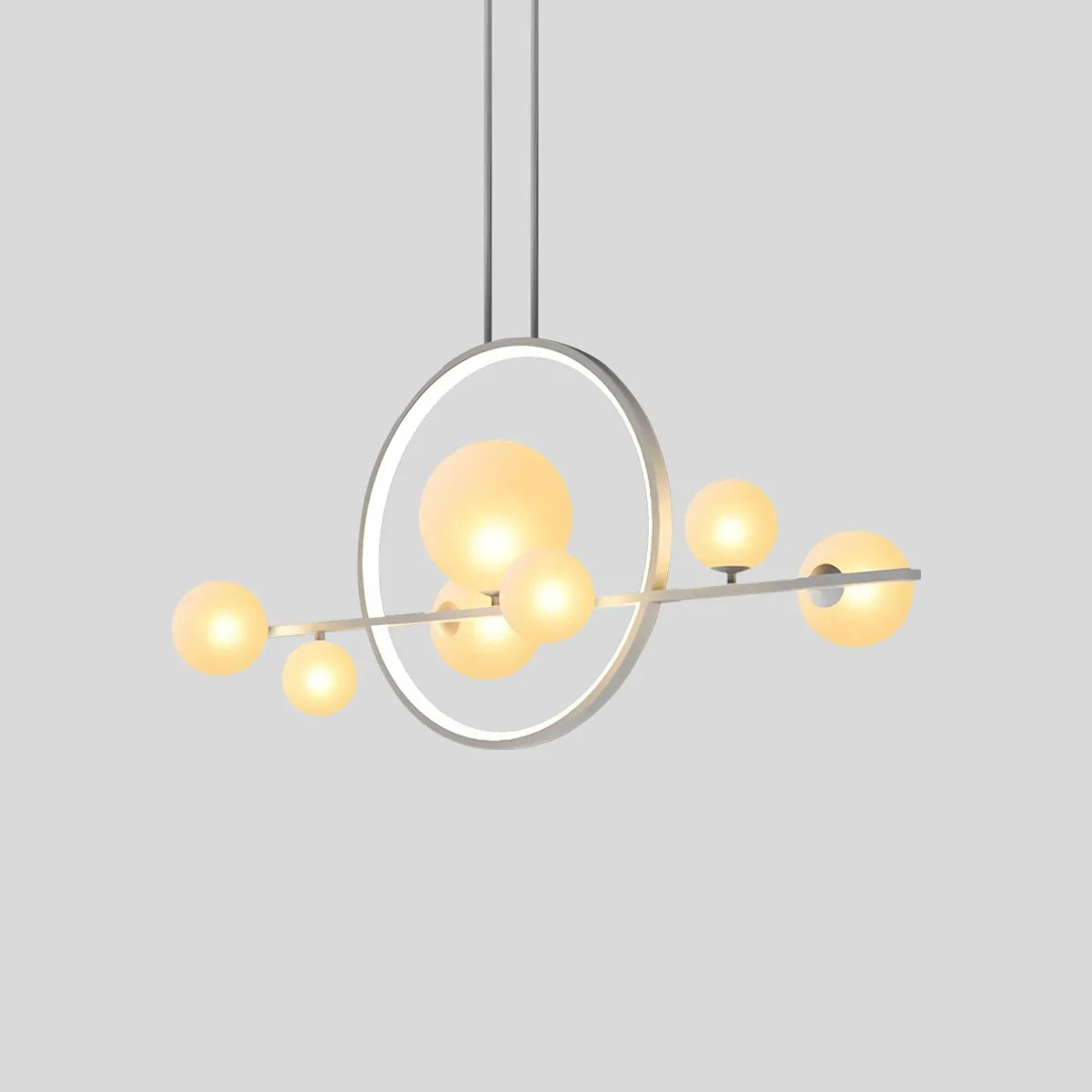 flairel Archipelago Modern Glass Ball Chandelier