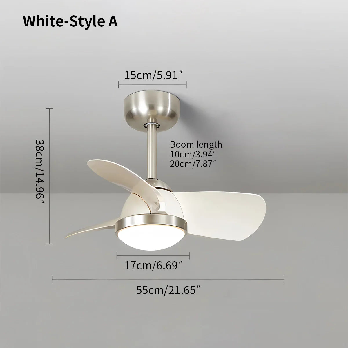 flairel Simple Ceiling Fan Light for Children's Room