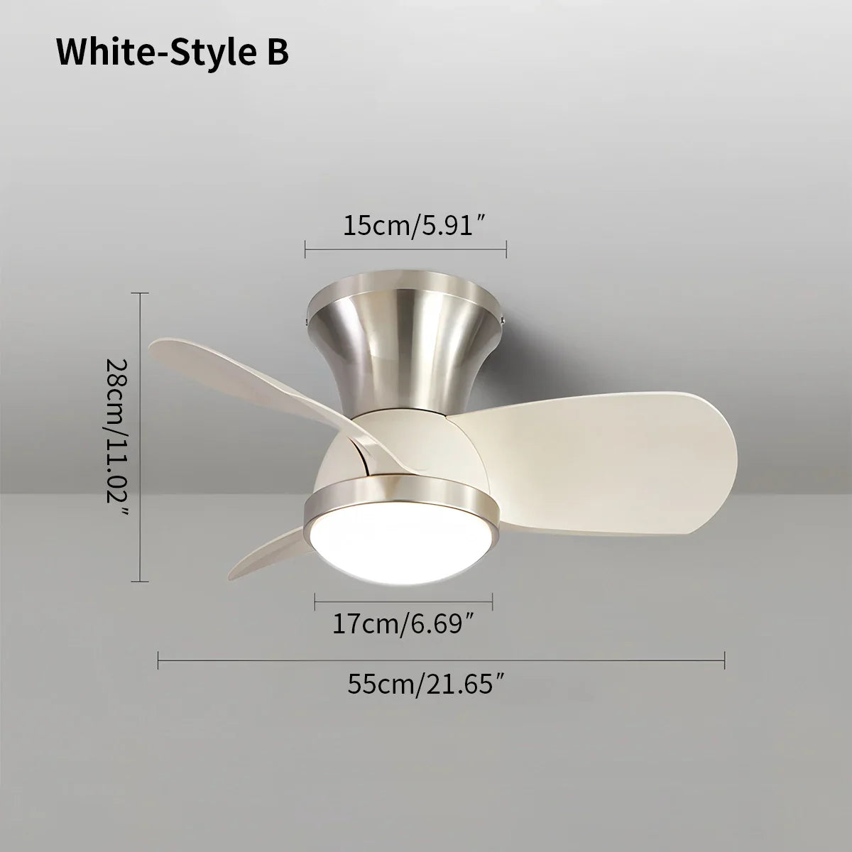 flairel Simple Ceiling Fan Light for Children's Room