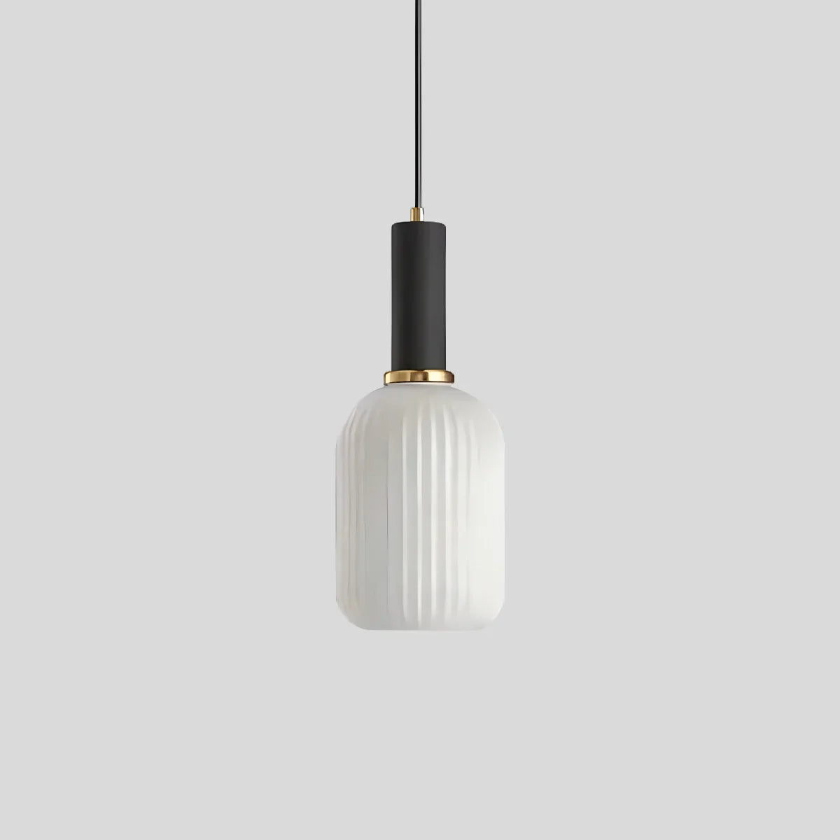 flairel Nordic Vintage Glass Striped Pendeant Light