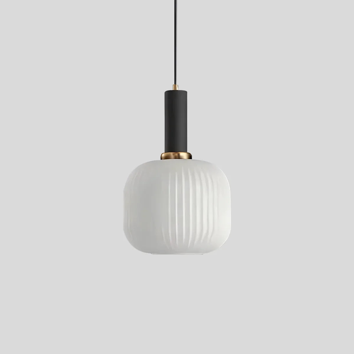 flairel Nordic Vintage Glass Striped Pendeant Light