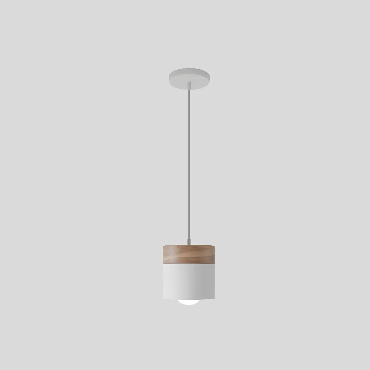flairel Laetus Modern Wood Accent Pendant Light
