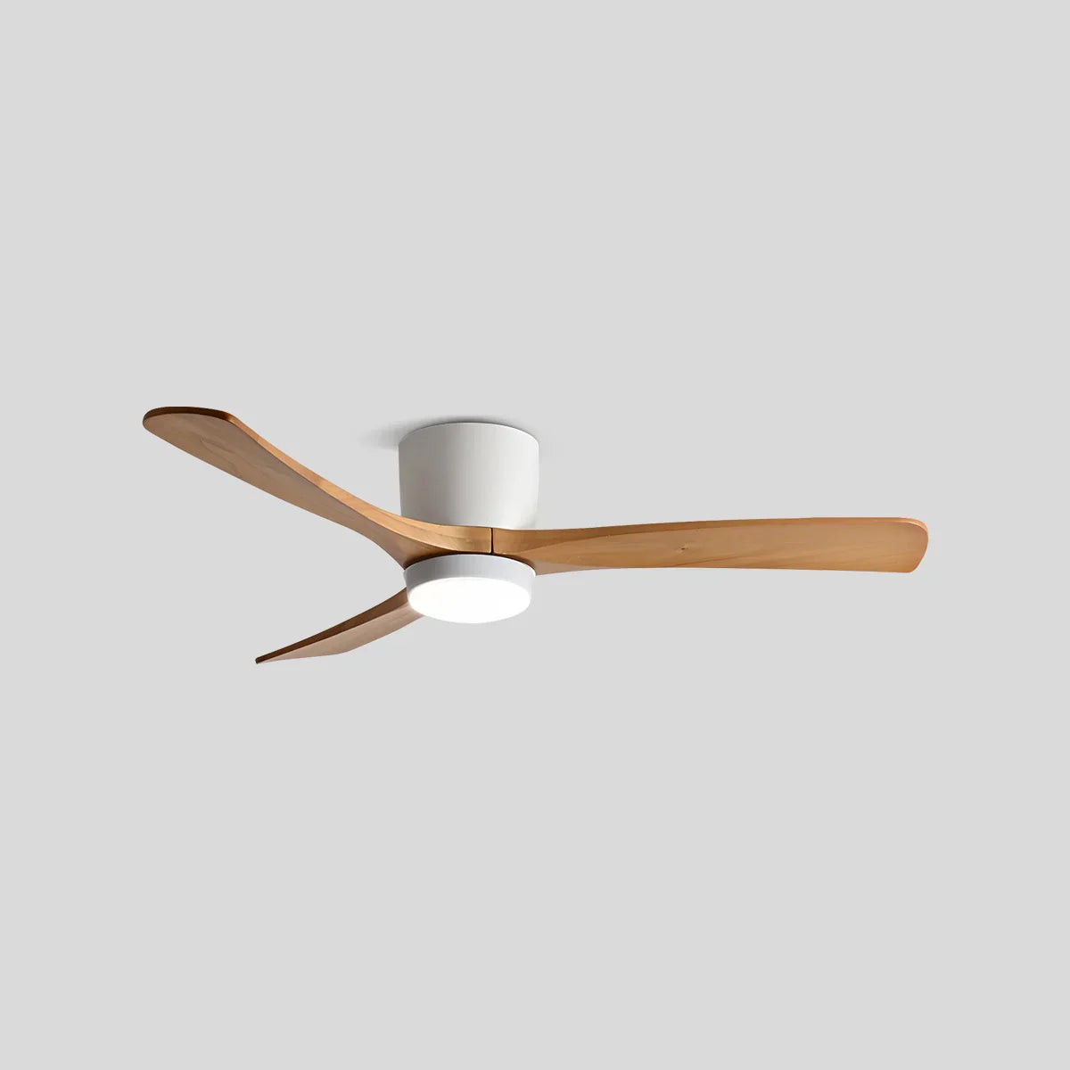 flairel Large Low Profile Ceiling Fan with Light