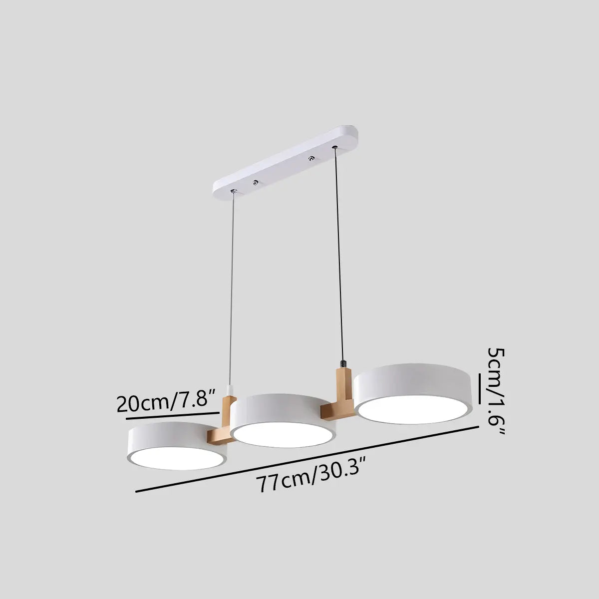 flairel Rangeen Disc Splicing Pendant Light for Dining Room